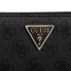 Portfel Guess Laurel II Slg Large Zip Around SWSG74 59146 Coal Logo - małe zdjęcie