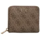 Portfel Guess Laurel II Slg Small Zip Around SWSG74 59137 Latte Logo - małe zdjęcie