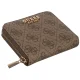 Portfel Guess Laurel II Slg Small Zip Around SWSG74 59137 Latte Logo - małe zdjęcie