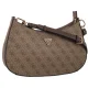 Torebka Guess Noelle II Top Zip Shoulder Bag HWBG96 72180 Latte Logo/Brown - małe zdjęcie