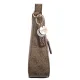 Torebka Guess Noelle II Top Zip Shoulder Bag HWBG96 72180 Latte Logo/Brown - małe zdjęcie