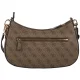 Torebka Guess Noelle II Top Zip Shoulder Bag HWBG96 72180 Latte Logo/Brown - małe zdjęcie