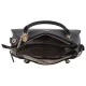 Torebka Guess Noelle II Luxury Satchel HWBG96 72070 Coal Logo - małe zdjęcie
