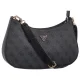 Torebka Guess Noelle II Top Zip Shoulder Bag HWBG96 71280 Coal Logo - małe zdjęcie