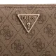 Portfel Guess Laurel II Slg Large Zip Around SWSG74 59146 Latte Logo - małe zdjęcie
