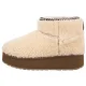 Botki EMU Australia Stinger Micro Flatform Teddy Natural W13187 - małe zdjęcie