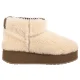 Botki EMU Australia Stinger Micro Flatform Teddy Natural W13187 - małe zdjęcie