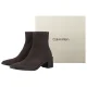 Botki Calvin Klein Block Heel Zip Boot Sue Chocolate Brown HW0HW02592 GBW - małe zdjęcie
