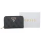 Portfel Guess Laurel II Slg Med Zip Around SWSG74 59140 Coal Logo - małe zdjęcie