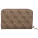 Portfel Guess Laurel II Slg Med Zip Around SWSG74 59140 Latte Logo - małe zdjęcie