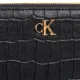 Portfel Calvin Klein CK Croc Long Zip Around Black LV04F1096G UB1 - małe zdjęcie