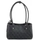 Torebka Guess Meridian II Shoulder Satchel HWSG69 74090 Coal Logo - małe zdjęcie