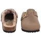 Klapki Birkenstock Boston Big Buckle Shearling Tabacco Brown 1030444 - małe zdjęcie