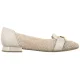 Mokasyny Caprice Beżowe 9-24201-46 199 Offwhite Comb - małe zdjęcie