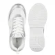 Sneakersy Calvin Klein Low Cut Lace-Up Sneaker Silver/White V3A9-83233-1844X059 - małe zdjęcie