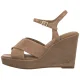 Sandały Tommy Hilfiger Suede Wrapped High Wedge Safari Canvas FW0FW09218 RBC - małe zdjęcie