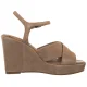 Sandały Tommy Hilfiger Suede Wrapped High Wedge Safari Canvas FW0FW09218 RBC - małe zdjęcie