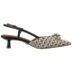 Sandały Tamaris Beżowe/Czarne 1-29512-46 098 Black Comb - małe zdjęcie