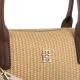 Torebka Tommy Hilfiger Popette Mini Tote Raffia AW0AW185230F4 - małe zdjęcie