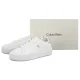Sneakersy Calvin Klein Flatform Lace Up Lth Met Bright White/Silver YW0YW01929 0LC - małe zdjęcie