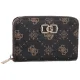 Portfel Guess Emelie Logo Slg Med Zip Around SWGP99 28140 Espresso Logo - małe zdjęcie
