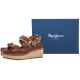 Sandały Pepe Jeans Billie Log W Tobacco Brown PLS900005 859 - małe zdjęcie
