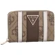 Portfel Guess Laurel II Slg Med Zip Around SWSS74 59140 Latte Logo/Brown