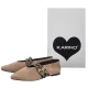 Baleriny Karino Jasnobrązowe 5876/007-P - małe zdjęcie