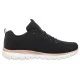 Buty Sportowe Skechers Graceful Grt Connected Black/Gold 12615/BKGD - małe zdjęcie