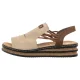 Sandały Rieker Beżowe 62962-60 Beige - małe zdjęcie