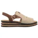 Sandały Rieker Beżowe 62962-60 Beige - małe zdjęcie