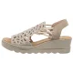 Sandały Rieker Beżowe 67465-62 Beige - małe zdjęcie