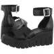 Sandały Tamaris Czarne 1-28701-46 003 Black Leather - małe zdjęcie