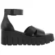 Sandały Tamaris Czarne 1-28701-46 003 Black Leather - małe zdjęcie