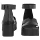 Sandały Tamaris Czarne 1-28701-46 003 Black Leather - małe zdjęcie