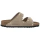 Klapki Birkenstock Arizona Rivet Border Taupe 1029390 - małe zdjęcie