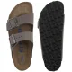 Klapki Birkenstock Arizona BS Soft Footbed Iron 1013645 - małe zdjęcie
