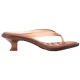 Japonki Melissa Thong Kitten Heel AD 38068/BU427 Brown/Orange - małe zdjęcie