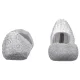 Baleriny Melissa Campana Papel AD 33693/AQ276 Glitter Clear Silver - małe zdjęcie