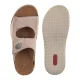 Klapki Rieker Beżowe V0302-60 Beige - małe zdjęcie