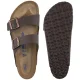 Klapki Birkenstock Arizona BS Soft Footbed Dark Brown 0451161 - małe zdjęcie