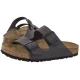 Klapki Birkenstock Arizona BS Velvet Gray/Black Buckles 1032023 - małe zdjęcie