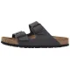 Klapki Birkenstock Arizona BS Velvet Gray/Black Buckles 1032023 - małe zdjęcie