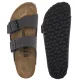 Klapki Birkenstock Arizona BS Velvet Gray/Black Buckles 1032023 - małe zdjęcie