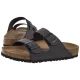 Klapki Birkenstock Arizona BS Velvet Gray/Black Buckles 1032045 - małe zdjęcie