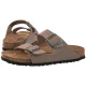 Klapki Birkenstock Arizona BF Nubuk Gray Taupe 1032070 - małe zdjęcie