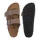 Klapki Birkenstock Arizona BF Nubuk Gray Taupe 1032070 - małe zdjęcie