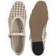 Baleriny Tommy Hilfiger Woven Leather Mix Ballerina Soft Cream FW0FW09244 AEO - małe zdjęcie