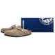Klapki Birkenstock Boston Rivet Border Taupe 1030418 - małe zdjęcie