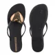 Japonki Ipanema Maxi Fashion IV Fem 83652/BC684 Black/Bronze - małe zdjęcie